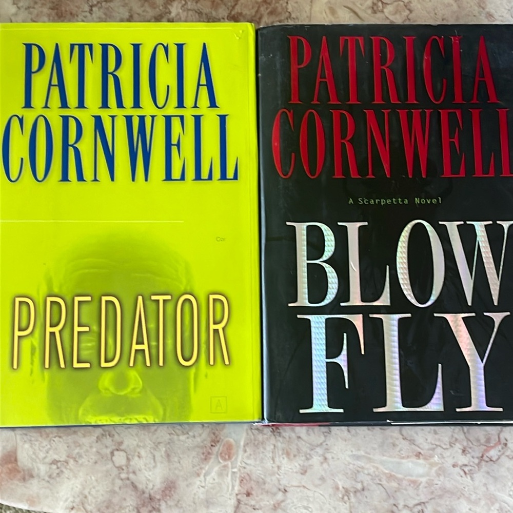 EUC~Lot Of 2 Patricia Cornwell Hardcover Books: “Predator” & “Blow Fly”